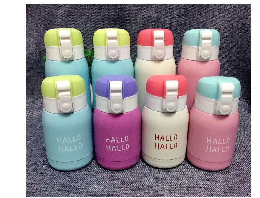 

180/350ML Mini Thermos Cup Colorful Stainless Steel Bottle Vacuum Flask Thermos Garrafa Termica