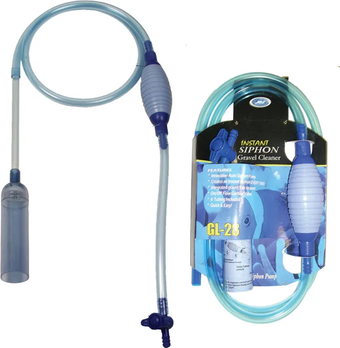 Large Aquarium Fish Tank Instant Siphon Cleaner Vacuum for Gravel and