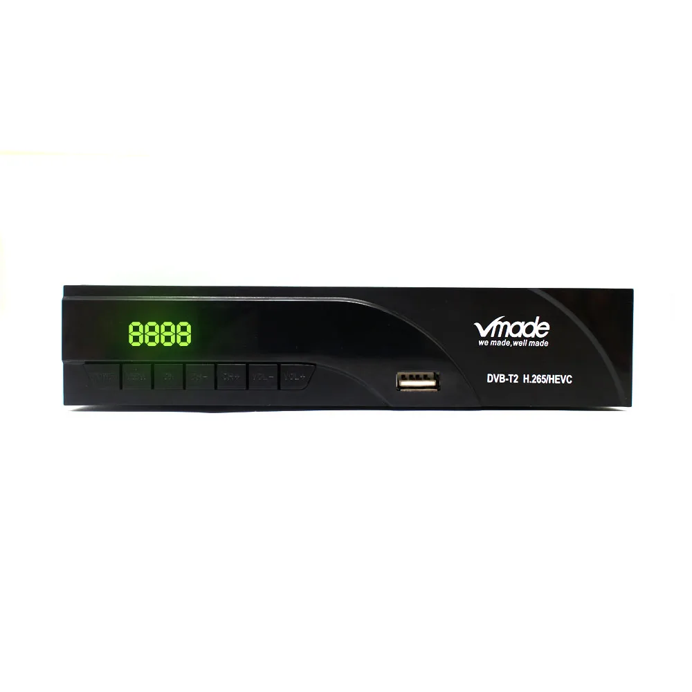 Vmade DVB-T2+ wifi HD 1080P цифровой эфирный ТВ-приемник DVB-T MPEG-2/4 H.265 Поддержка Dolby AC3 Built-RJ45 ТВ-приставка