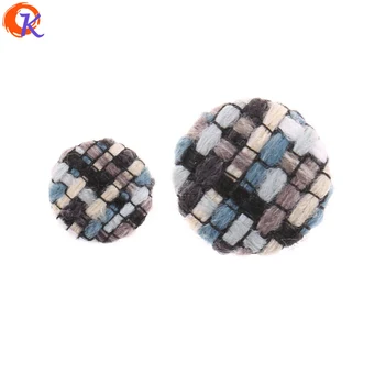

Cordial Design 100Pcs Jewelry Accessories/Earring Making/DIY/Fabric Effect/Button Shape/Jewelry Decoration/Earring Findings