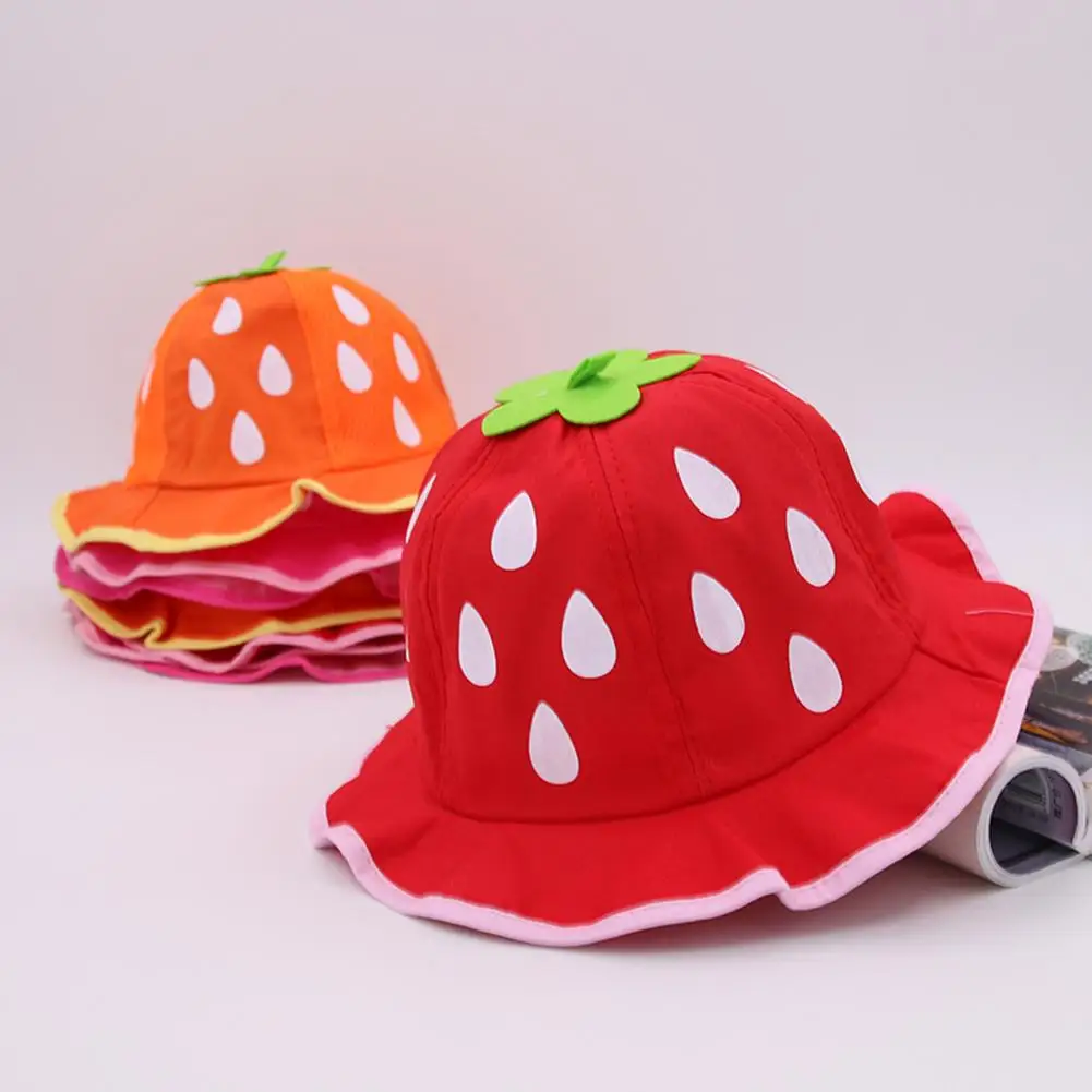 

Spring Infant Hat summer Caps Colorful Baby Kids Baseball Cap Mesh Sunhat Strawberry Raindrop Shaped Baby Cap for Girls