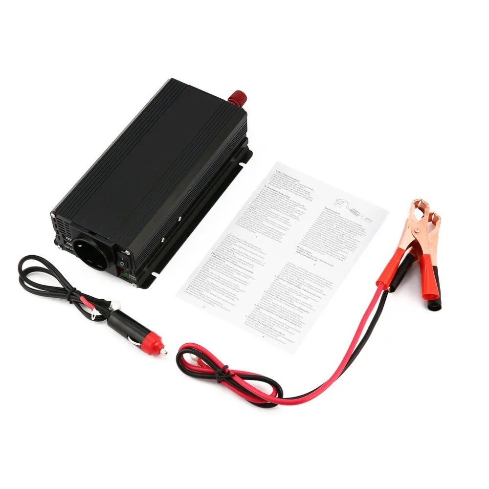 

Universal Short Circuit Overload Protection Car Solar Power Inverter DC 12/24V to AC 220V Modified Sine Wave Converter Hot