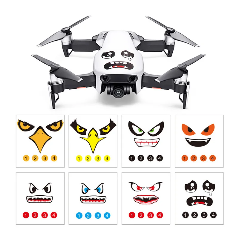 8 шт. наклейки Mavic 2 Pro для DJI Spark / Phantom 3 4|stickers for|stickers smilestickers stickers |