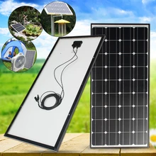 100W Solar Panel 18V 100W Solar Charger For Car Battery 12V Battery Charger Monocrystalline Cells Module
