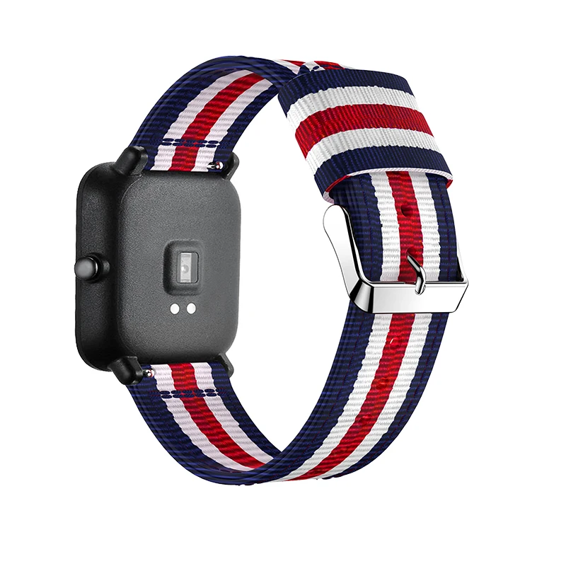 Нейлоновый ремешок для часов Amazfit Bip Youth для Xiaomi Huami Amazfit GTR 42 мм браслет для Huami Amazfit GTS ремешок на запястье