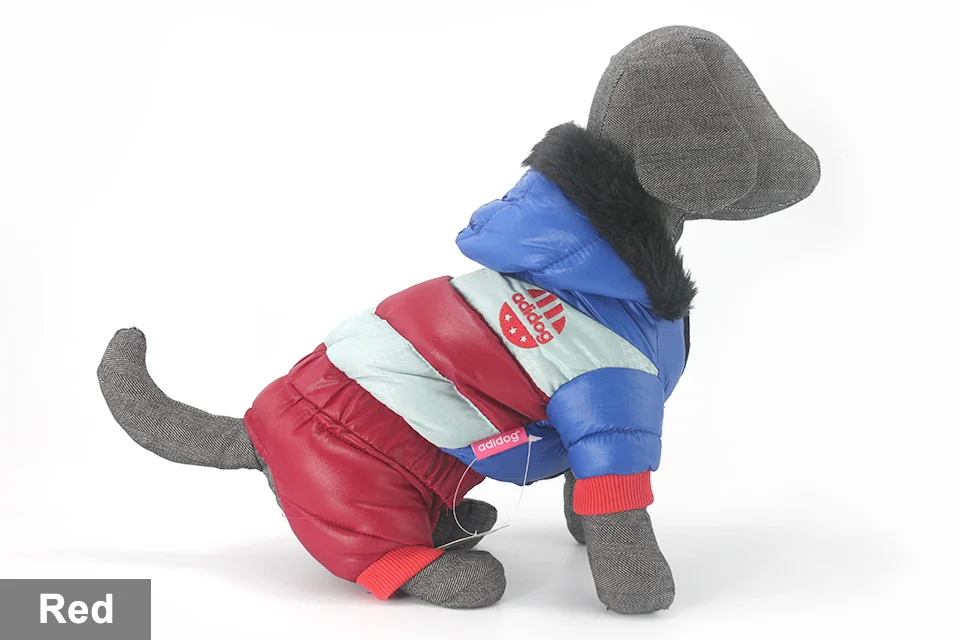 adidog New Winter Pet dog Clothes for Small Medium Dog Pet clothing Coat hoodies Waterproof Super Warm Jacket Snow chihuahua for Winter 1111