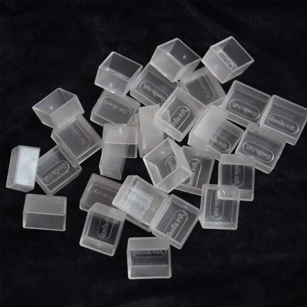 

Half Pans for Watercolor Pigment Plastic Empty Pans or Art Painting Palette Supplies Transparent Pan and White Pan
