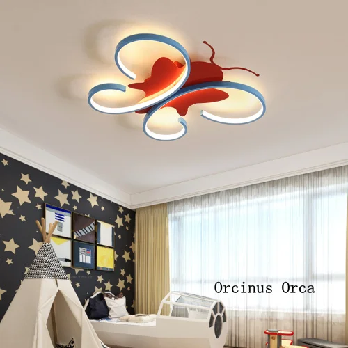 Lilamins Butterfly Crystal Girls Children Light Creative Led Lights For Living Room,Bathroom,Bedroom,And Dining Room Led Ceiling Lights Remote Control Color Butterfly Crystal Lamp 60Cm 