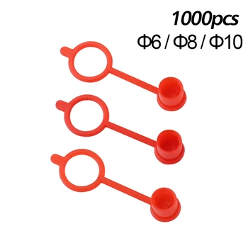 

1000pcs M6 M8 M10 RED Polyethylene Plastic Dust Cover Cap Cover for Oil Grease Gun Zerk Fitting