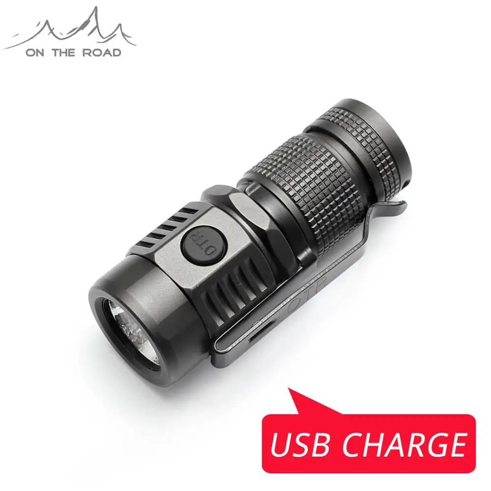 ON THE ROAD U16 USB Flashlight Type-C USB Charge Compact LED Torch Small mini CREE LED 1020lm EDC F - 32847902742
