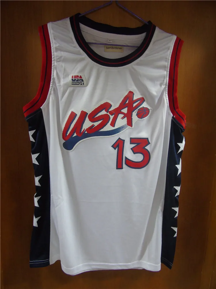 Prix pour Aembotionen Shaquille O'Neal #13 Shaq Oneal Bleu/Blanc USA Rétro Régression Piqué Basket-Ball Jersey Cousu Broderie Camisa Prix pour Aembotionen Shaquille O'Neal #13 Shaq Oneal Bleu/Blanc USA Rétro Régression Piqué Basket-Ball Jersey Cousu Broderie Camisa