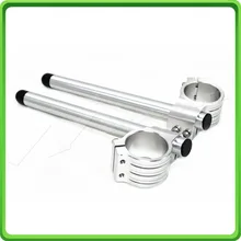 51 мм серебро мотоцикл Вилы клип дополнений и руль трубки для APRILIA RSV1000 2000 2001 2002 2003 2004 2005 клип на ручке бары