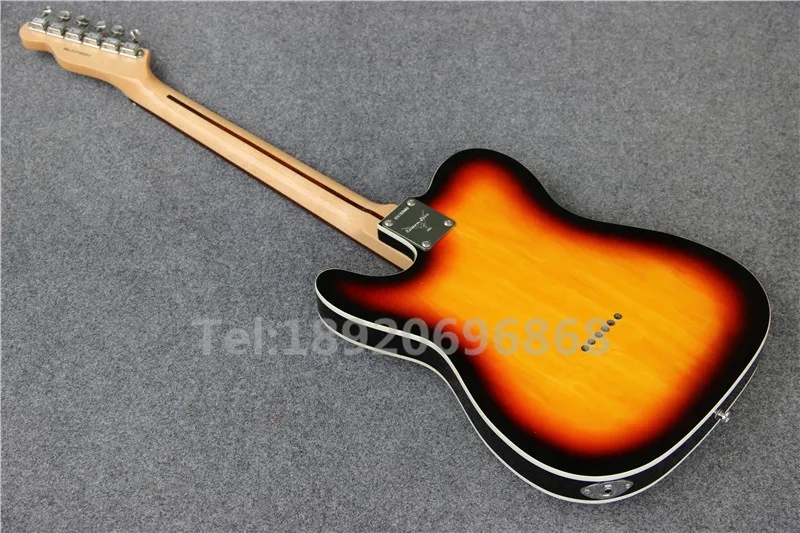 Custom shop Стандартный sunburst TL электрогитара, три седла bridage, t55