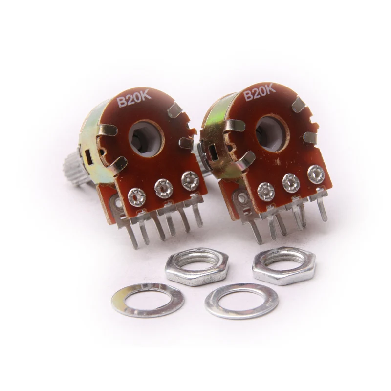 Glyduino WH148 B10K 20K 50K 100K двойное соединение 6 8 контактов линейный потенциометр горшок