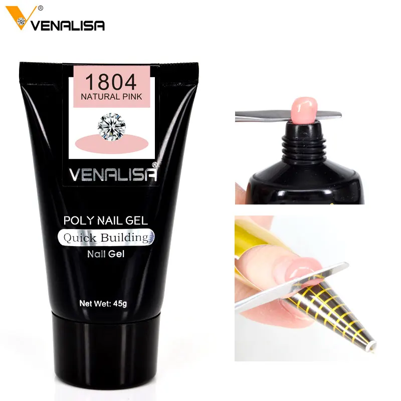 Canni Poly Gel 2018 New Arrival Soak Off Builder Gel Nail Tips Brush Nail Tool Finger Extension Nail Camouflage Gel Crystal Nail