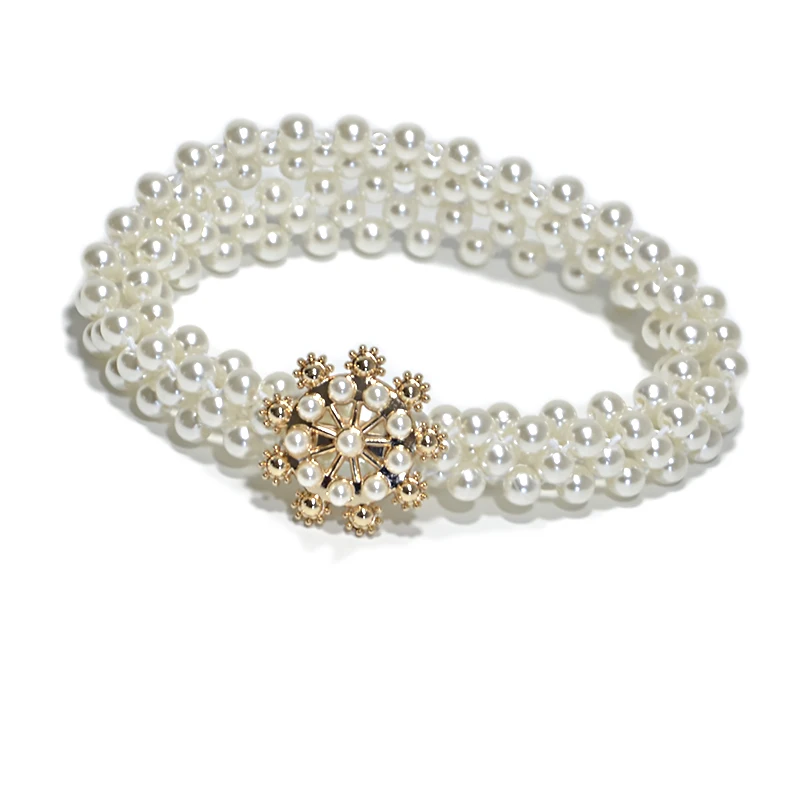 

Luxury 2018 New Fashion Belts Woman Wedding Accessories Elegant Belt With Pearls Crystal Bridal Wedding Belt Female BG-932