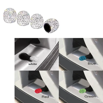 

4Pcs Diamond Car Styling Wheel Tire Valve Cap Cover For Honda Civic 2006-2011 Accord Fit City CRV Volvo S60 XC90 V40 V70 V50 V60
