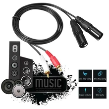 Кабель стерео аудио 1 5 м / 4 9 фута 2 RCA штекер к 2 XLR 3-контактный штекер Кабель Двойной XLR