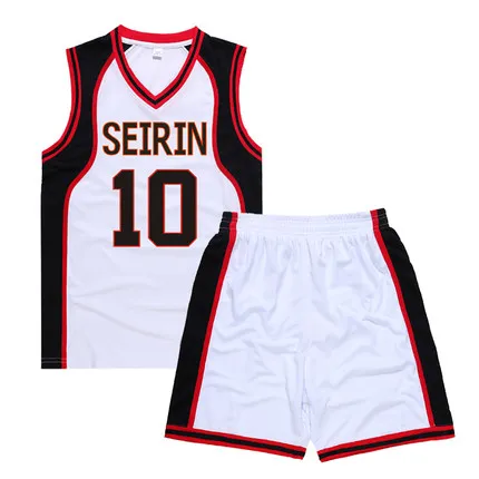 Аниме Kuroko без корзины SEIRIN баскетбольная форма номер 10 11 унисекс Tetsuya спортивная