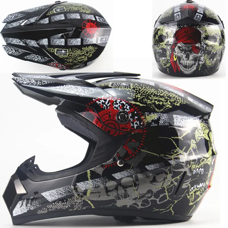 Детские мотоциклетные шлемы высокого качества для мальчиков и девочек, защитные велосипедные шлемы для мотокросса и спуска MTV DH, защитные шлемы для детей в горошек - Цвет: Black  9