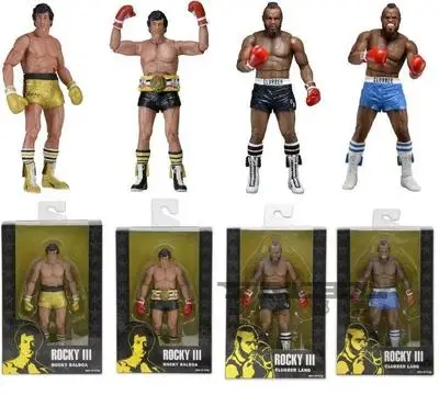 

Movie cartoon character toy rocky 3 and Kolb boxing 7 inch Rocky 4 sets of boxing gift dolls.