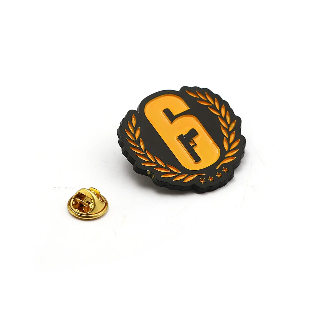 

New Rainbow 6 Siege Brooch Pins Metal Badges Enamel Brooche Fashion Game Jewelry Cloth Backpack Accessories