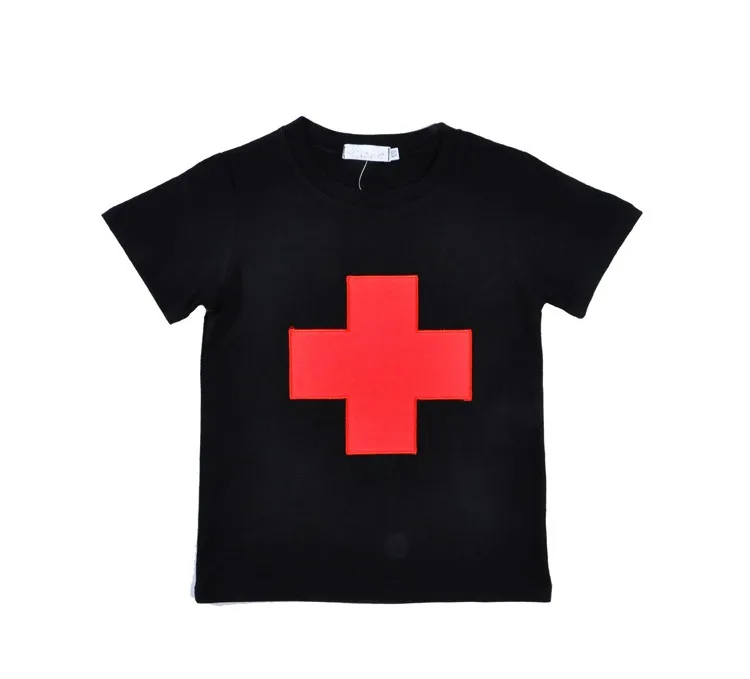 SOSOCOER/детская футболка лето г. Kikikids, футболка с перекрестным узором для мальчиков и девочек модные футболки с короткими рукавами для малышей Топы