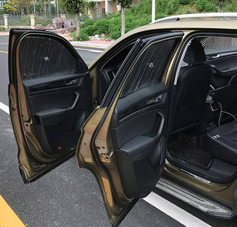 8pcs for SKODA KODIAQ without roof window Sunshade