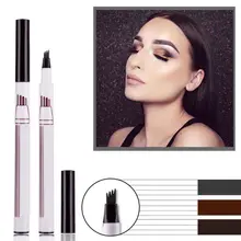 1 шт. долговечная простая в носке водостойкая чернильная ручка для бровей Макияж бровей Татуировка Ручка Вилка кончик эскиз карандаш для бровей Макияж инструмент