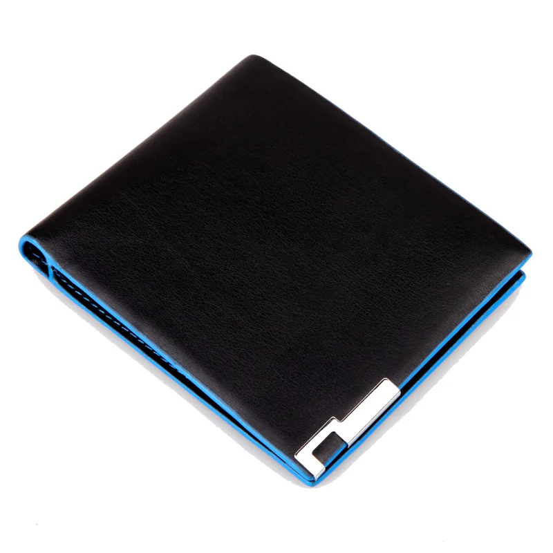 

High Quality Men Wallet PU Leather Short Purse Card Holder Small Wallets With Zipper Coin Pocket Solid Vintage Matte Wallet