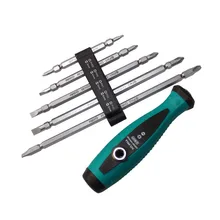 Hot 6 Pcs/set High Quality Dual Purpose Screwdriver Set Multi-function Phillips and Slotted Screwdrivers Hand Tools
