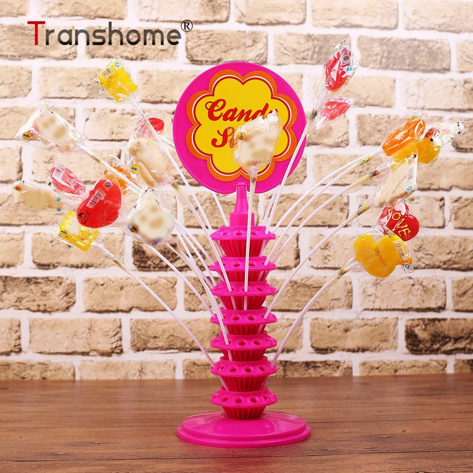 

Transhome Cake Stand 10-layer 120-Hole Adjustable Height Lollipop Display Stand Send Stickers Wedding Birthday Party Decoration
