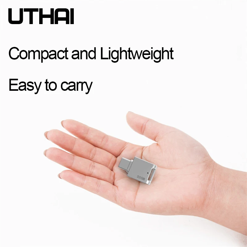 UTHAI C12 тип c OTG USB3.0 флеш накопитель USB C смартфон память Мини Usb Флешка 32 Гб 64 г|USB