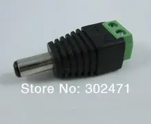 Male + Female DC Power Converter Connector Adapters w/ Terminal Blocks For CCTV Camera (Pair)