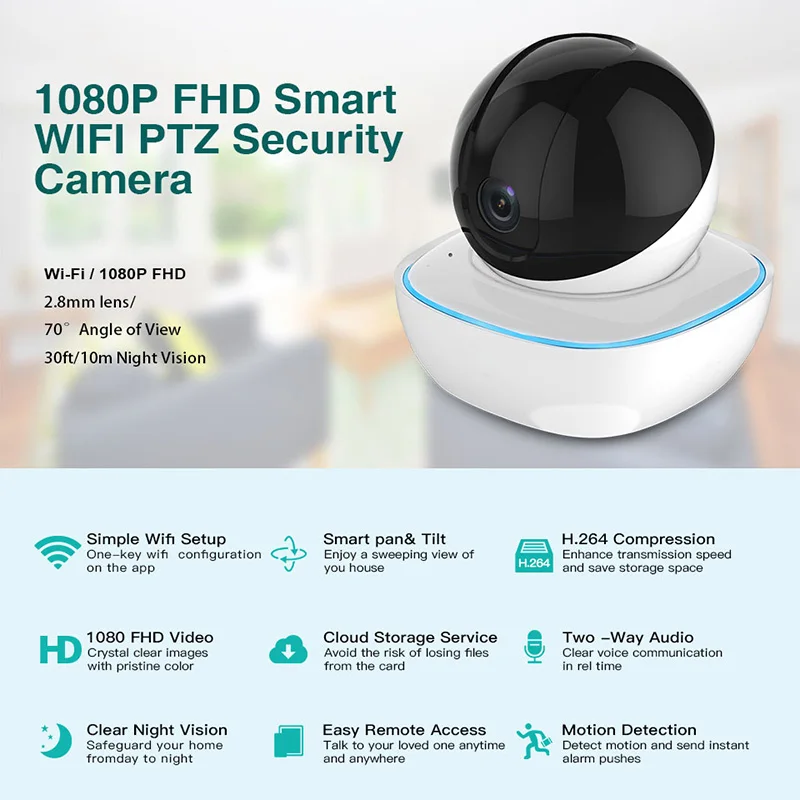 ZGWANG 1080P умная детская камера наблюдения Wifi ночного видения домашняя охранная система IP видеокамера для наблюдения за домашними животными беспроводная камера видеонаблюдения Wifi