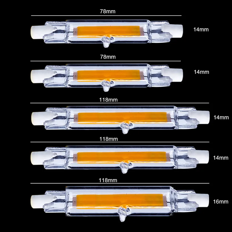R7S-COB-LED-Lamp-Bulb-Glass-Tube-for-Replace-Halogen-Light-Spot-Light-78mm-118mm-AC