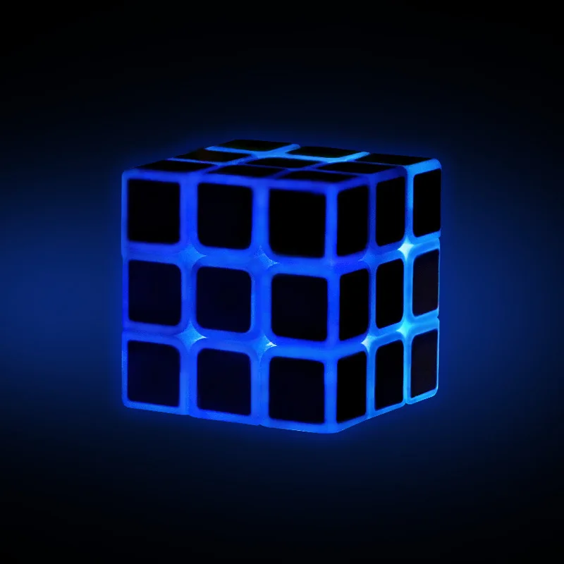 

Fluorescent Night Light Cube Intellectual Children Fun Profession Magic Cube Speed Magic Cube Decompression Toys For Kid Gifts