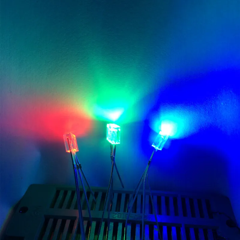 50 шт. прямоугольный светодиодный светильник s 255 Diod RGB рассеянный катод/анод