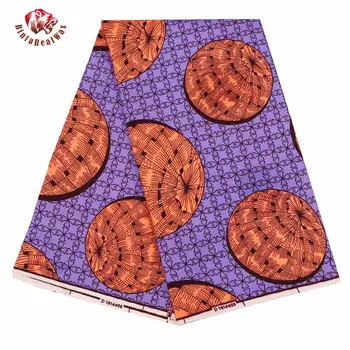 

new fashion Polyester Wax Prints Fabric 2019 Ankara Binta Real Wax High Quality 6 yards African Fabric for Party Dress FP6132