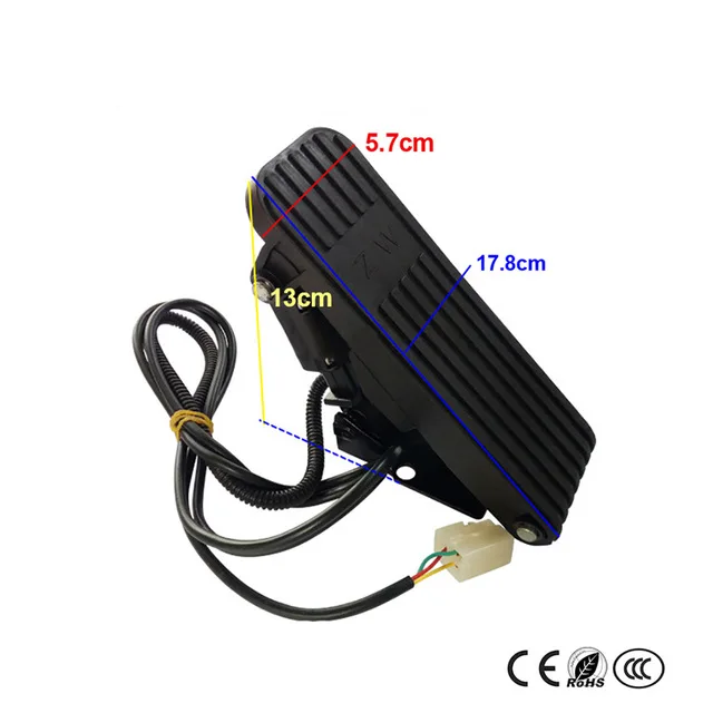 

Electric Tricycle Foot Throttle Electric Scooter Foot Pedal Accelerator Pedal,Speed Control Bicycle Gas Pedals Accelerator