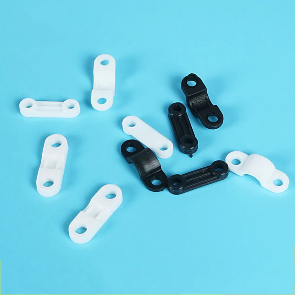 

HGhomeart 10pcs The arc type circular corner convex plastic wire cable fixed plastic cable clamp nylon clamp