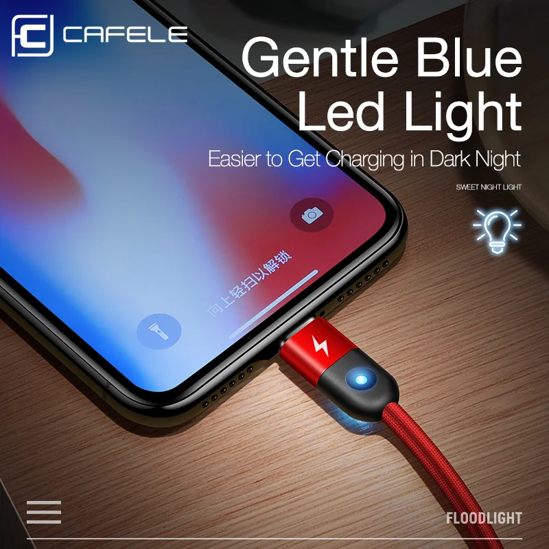 CAFELE USB зарядный кабель для iPhone Micro Type C Samsung Huawei Xiaomi передачи данных Магнитный