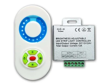 

[Seven Neon]free shipping DC12-24V 10A 433MHz RF touchable&switch led RGB/DUAL CW/WW/single light controller led dimmer