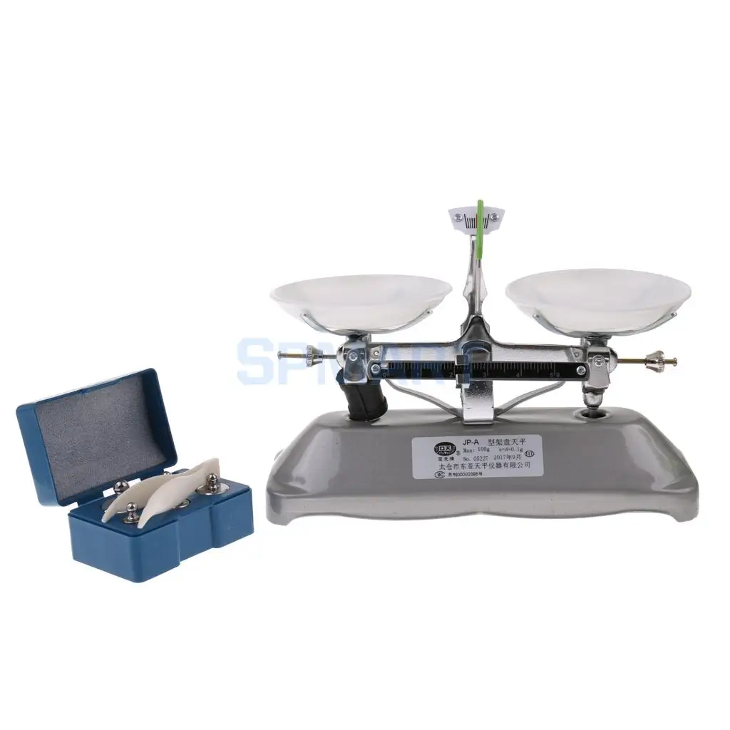 Mechanical  100 Gram Table Balance Scale with Weights for School Teaching Tool Lab Equipment