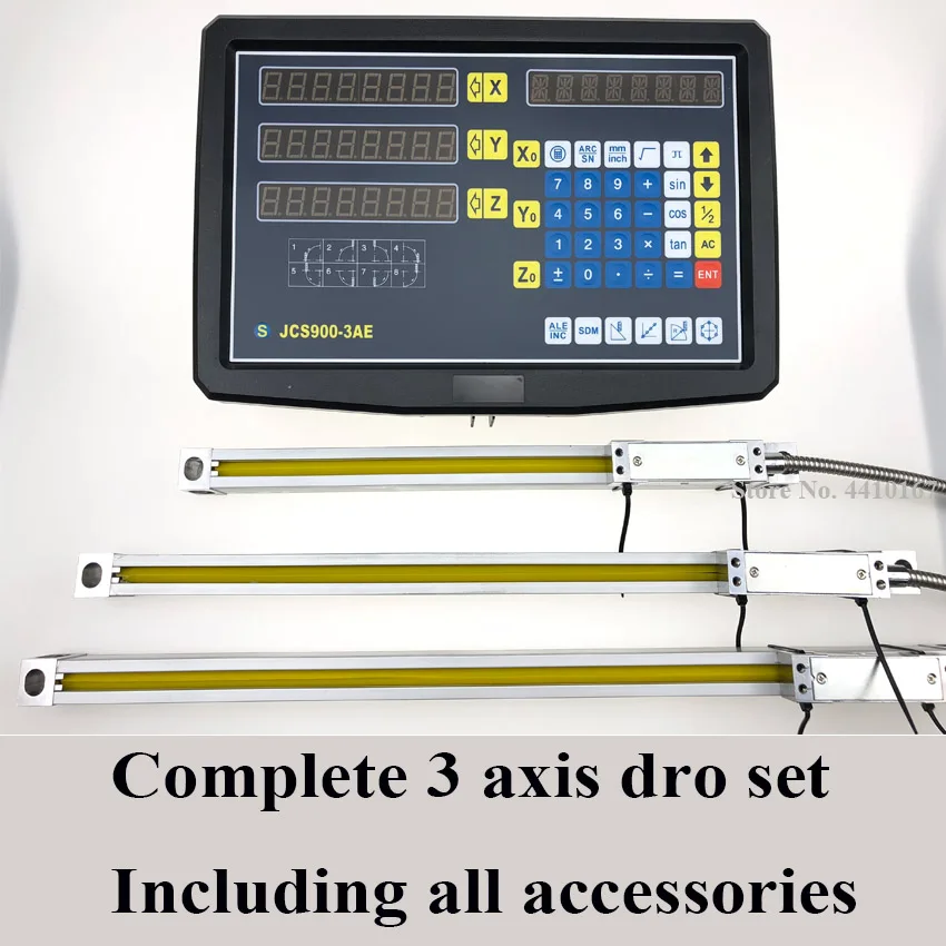 Полный комплект цифровой индикации dro system JCS900-3AE и 3 шт. линейных стеклянных весы 5u