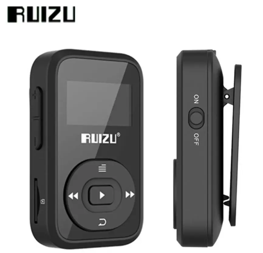 RUIZU X26 мини Спорт Bluetooth Mp4 плеер Clip 8 Гб MP4 музыкальный плеер с FM Регистраторы Поддержка TF карты электронная книга