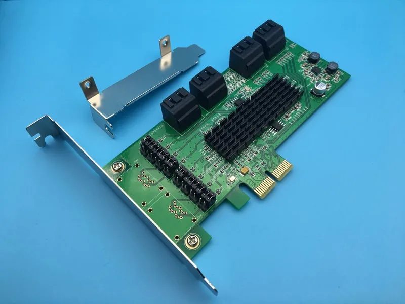SATA3 Expansion Card PCI-E to SATA3.0 Convert 8-port Internal SATA 3.0 6Gps Chipset for Marvell | Компьютеры и офис