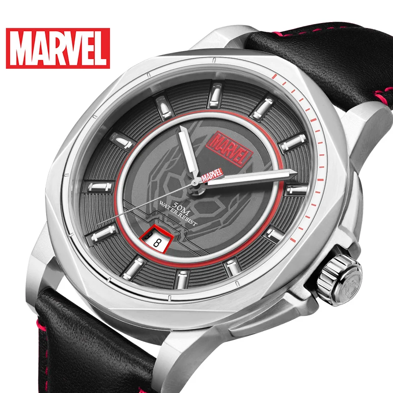 Disney официальный Марвел, Мстители, паук человек кварцевые часы водонепроницаемые светящиеся часы из нержавеющей стали, M-9064 Relogio Masculino
