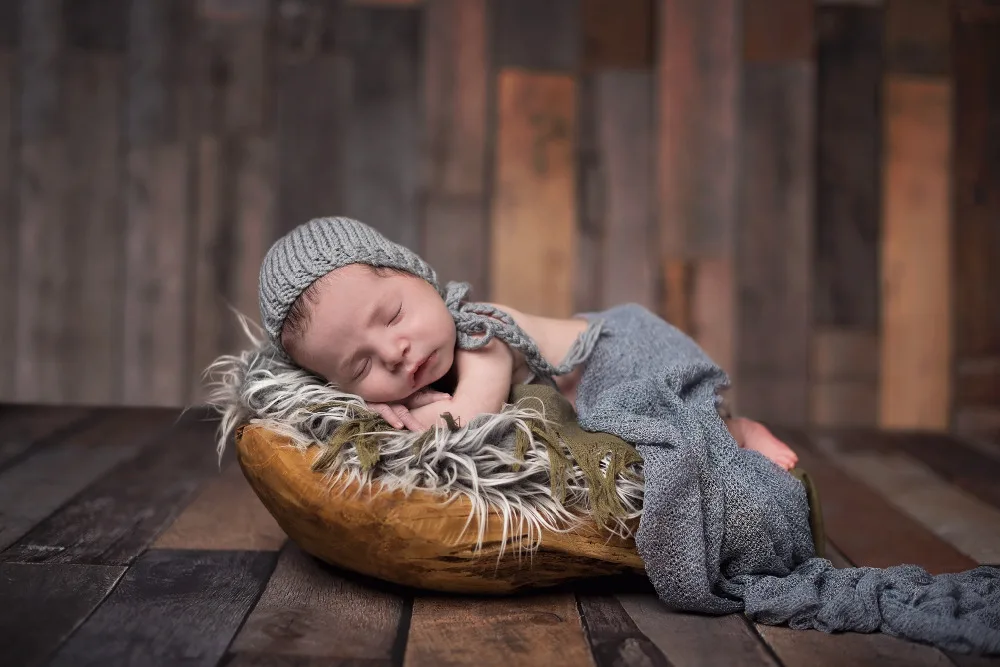 Новорожденных Hat, классический новорожденный капот, бежевый новорожденный шапка, большой новорожденных Опора 0-3 месяцев размер только
