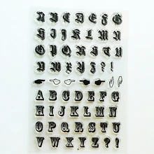 YLCS335 Alfabet Siliconen Clear Postzegels Voor Scrapbooking DIY Fotoalbum Kaarten Decoratie Transparante Stempel Craft Clear Stempel(China)